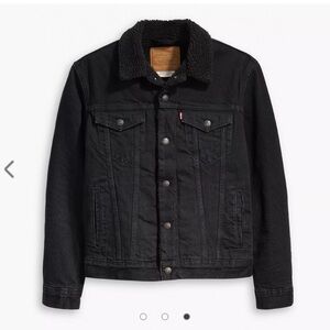 Levi’s, Type III Sherpa Trucker Jacket, Medium, Black